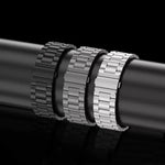 3-Bead Flat Buckle Titanium Alloy Watch Band, For Apple Watch Series 5 44mm, For Apple Watch Series 5 40mm, For Apple Watch Series 4 44mm, For Apple Watch Series 4 40mm, For Apple Watch Series 3 38mm, For Apple Watch Series 3 42mm