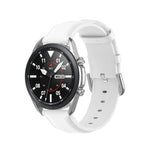 Round Tail Leather Strap, Size: Free Size 20mm, For Galaxy Watch 3 41mm