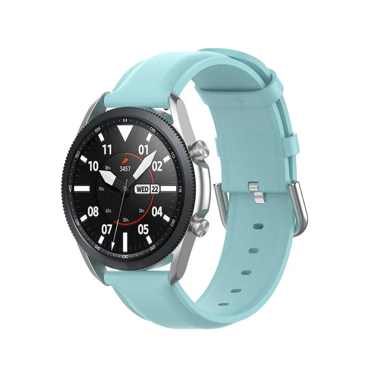 Round Tail Leather Strap, Size: Free Size 20mm, For Galaxy Watch 3 41mm