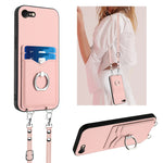 R20 Crossbody Rope Ring Card Holder Phone Case, For iPhone 14 Plus, For iPhone 14, For iPhone 14 Pro, For iPhone 14 Pro Max, For iPhone SE 2022 / SE 2020 / 8, For iPhone 13 Pro Max, For iPhone 13 Pro, For iPhone 13