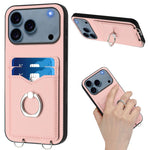 R20 Crossbody Rope Ring Card Holder Phone Case, For iPhone 17 Pro Max, For iPhone 17 Pro, For iPhone 17, For iPhone Air, For iPhone 15 Pro Max, For iPhone 15 Pro, For iPhone 15 Plus, For iPhone 15