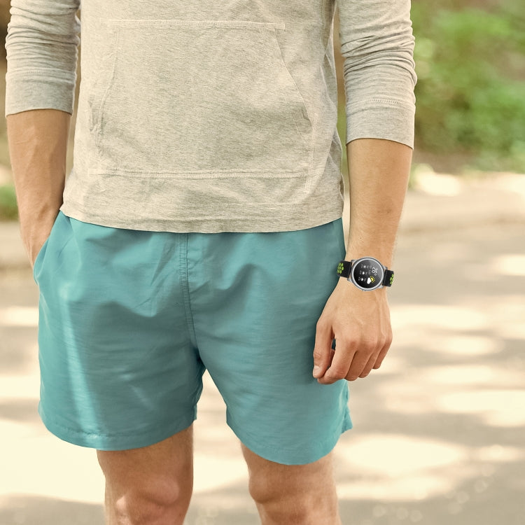 Silicone Sports Two-tone Strap, Size: 22mm, For Xiaomi Haylou Solar LS05