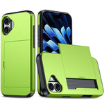 Shockproof Armor Phone Case with Card Slot, For iPhone 16 Pro Max, For iPhone 16 Pro, For iPhone 16 Plus, For iPhone 16