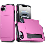 Shockproof Armor Phone Case with Card Slot, For iPhone 17e / 16e, For iPhone 17 Pro Max, For iPhone 17 Pro, For iPhone 17