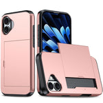Shockproof Armor Phone Case with Card Slot, For iPhone 17e / 16e, For iPhone 17 Pro Max, For iPhone 17 Pro, For iPhone 17