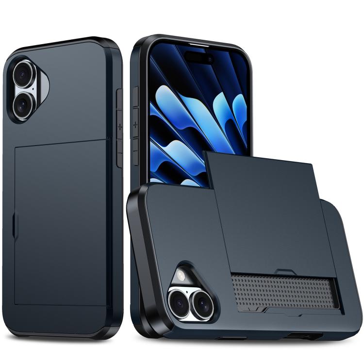 Shockproof Armor Phone Case with Card Slot, For iPhone 17 Pro Max, For iPhone 17 Pro, For iPhone 17, For iPhone Air