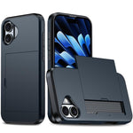 Shockproof Armor Phone Case with Card Slot, For iPhone 18, For iPhone 18 Pro, For iPhone 18 Pro Max, For iPhone 17e / 16e