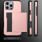 Shockproof Armor Phone Case with Card Slot, For iPhone 17 Pro Max, For iPhone 17 Pro, For iPhone 17, For iPhone Air