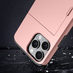 Shockproof Armor Phone Case with Card Slot, For iPhone 17 Pro Max, For iPhone 17 Pro, For iPhone 17, For iPhone Air