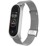 For Xiaomi Mi Band 4 / 3 Milanese Metal Replacement Strap Watchband, Silver, Black, Rose Gold, Rose Pink, Black Red, Black Green, Pink, Colorful, Green, Pearlescent Blue, Blue, Purple, Red