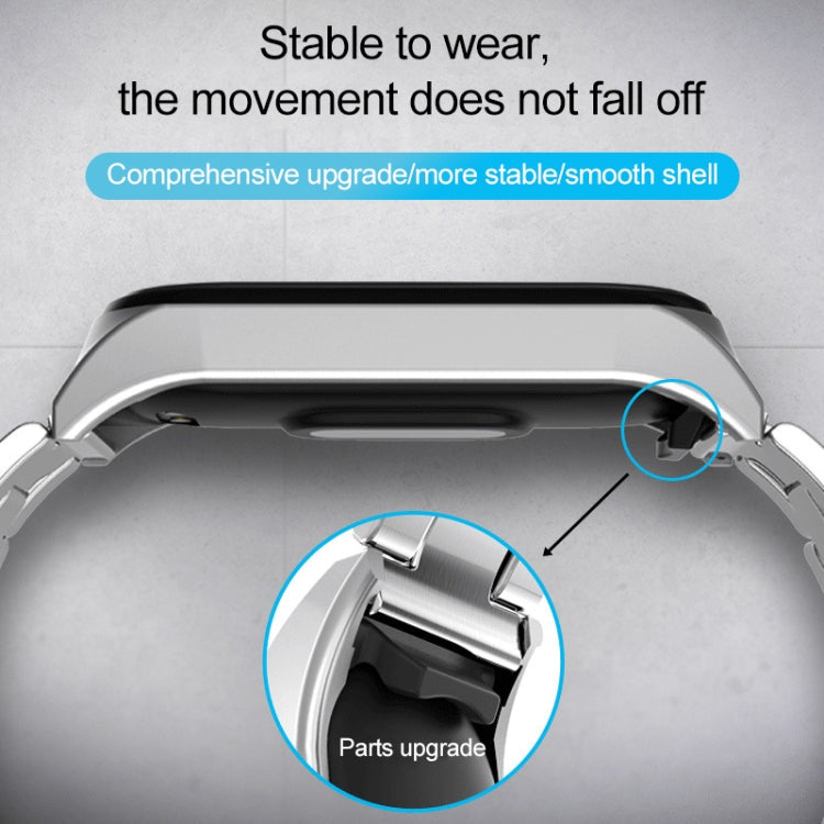 For Xiaomi Mi Band 4 / 3 Milanese Metal Replacement Strap Watchband, Silver, Black, Rose Gold, Rose Pink, Black Red, Black Green, Pink, Colorful, Green, Pearlescent Blue, Blue, Purple, Red