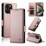 Side Buckle Magnetic Frosted Leather Phone Case, For iPhone 16 Pro, For iPhone 16 Plus, For iPhone 16, For iPhone 15 Pro Max, For iPhone 15 Pro, For iPhone 15 Plus
