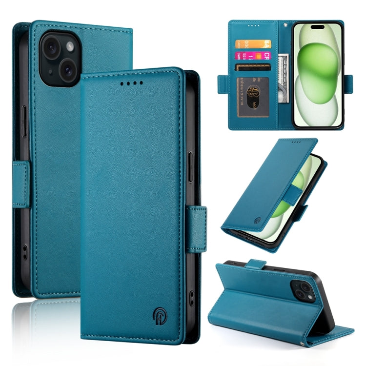 Side Buckle Magnetic Frosted Leather Phone Case, For iPhone 16 Pro, For iPhone 16 Plus, For iPhone 16, For iPhone 15 Pro Max, For iPhone 15 Pro, For iPhone 15 Plus