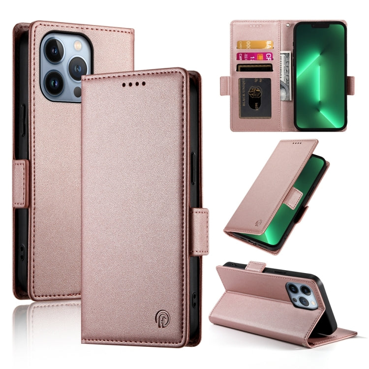 Side Buckle Magnetic Frosted Leather Phone Case, For iPhone 13 Pro Max, For iPhone 13 Pro, For iPhone 13, For iPhone 13 mini, For iPhone 12 / 12 Pro, For iPhone 12 Pro Max