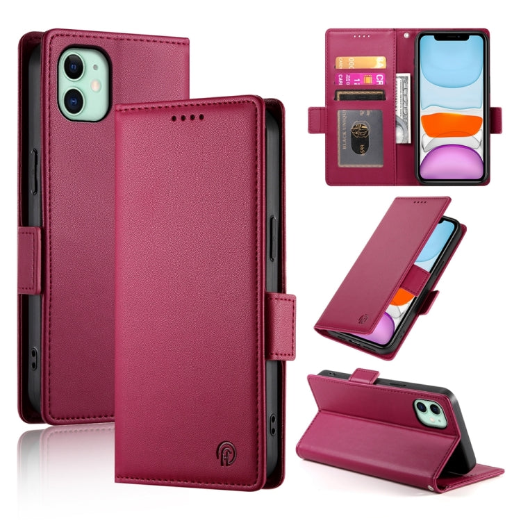 Side Buckle Magnetic Frosted Leather Phone Case, For iPhone 12 mini, For iPhone 11 Pro Max, For iPhone 11, For iPhone 11 Pro, For iPhone X / XS, For iPhone XR