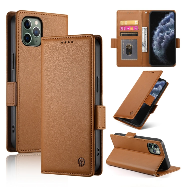 Side Buckle Magnetic Frosted Leather Phone Case, For iPhone 12 mini, For iPhone 11 Pro Max, For iPhone 11, For iPhone 11 Pro, For iPhone X / XS, For iPhone XR
