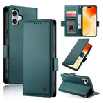 Side Buckle Magnetic Frosted Leather Phone Case, For iPhone 16 Pro, For iPhone 16 Plus, For iPhone 16, For iPhone 15 Pro Max, For iPhone 15 Pro, For iPhone 15 Plus