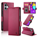 Side Buckle Magnetic Frosted Leather Phone Case, For iPhone 16 Pro, For iPhone 16 Plus, For iPhone 16, For iPhone 15 Pro Max, For iPhone 15 Pro, For iPhone 15 Plus