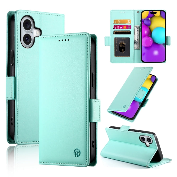 Side Buckle Magnetic Frosted Leather Phone Case, For iPhone 16 Pro, For iPhone 16 Plus, For iPhone 16, For iPhone 15 Pro Max, For iPhone 15 Pro, For iPhone 15 Plus