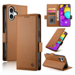 Side Buckle Magnetic Frosted Leather Phone Case, For iPhone 16 Pro, For iPhone 16 Plus, For iPhone 16, For iPhone 15 Pro Max, For iPhone 15 Pro, For iPhone 15 Plus