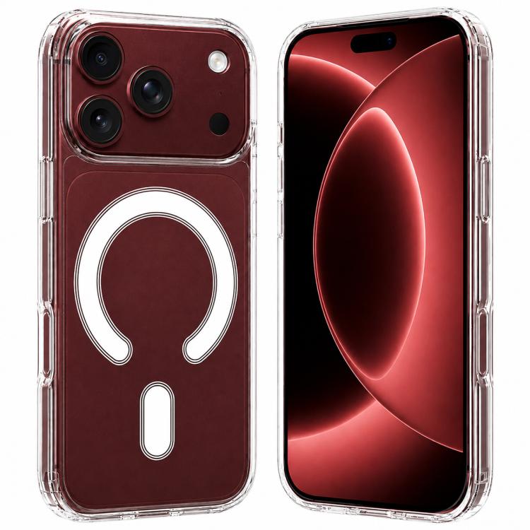 Large Hole Camera MagSafe Magnetic Clear Acrylic TPU Case, For iPhone 18 Pro, For iPhone 18 Pro Max, For iPhone 17 Pro Max, For iPhone 17 Pro, For iPhone 17, For iPhone 17 Air, For iPhone 16 Pro Max, For iPhone 16 Pro, For iPhone 16 Plus, For iPhone 16