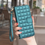 Square Texture Leather Phone Case, For iPhone 15 Plus / 14 Plus, For iPhone 15, For iPhone 14 / 13, For iPhone 14 Pro, For iPhone 14 Pro Max, For iPhone SE 2022 / SE 2020 / 8 / 7, For iPhone 13 Pro Max, For iPhone 13 Pro