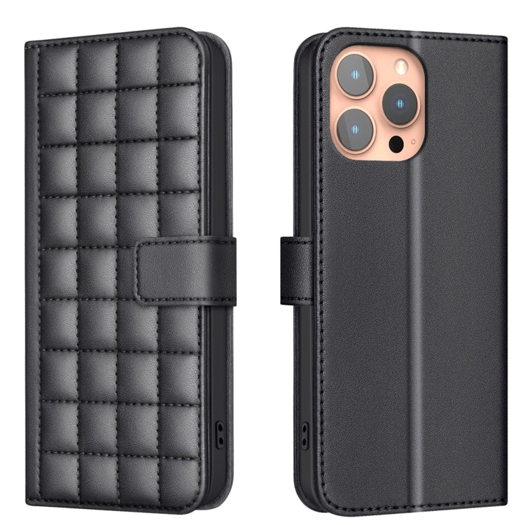 Square Texture Leather Phone Case, For iPhone 17e / 16e, For iPhone 17 Pro Max, For iPhone 16 Pro Max, For iPhone 16 Pro, For iPhone 16 Plus, For iPhone 16, For iPhone 15 Pro Max, For iPhone 15 Pro