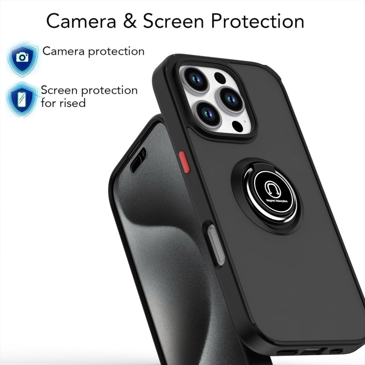 Q Shadow 1 Series TPU + PC Phone Case with Ring, For iPhone 16 Pro, For iPhone 16 Plus, For iPhone 15 Pro Max, For iPhone 15 Pro, For iPhone 15 Plus, For iPhone 15