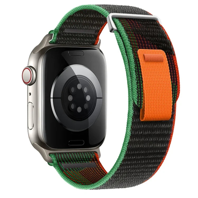 Dual-Section Loop Nylon Watch Band, For Apple Watch SE 2023 44mm, For Apple Watch SE 2023 40mm