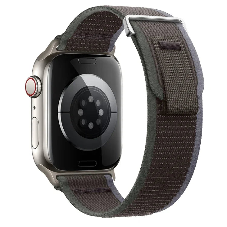 Dual-Section Loop Nylon Watch Band, For Apple Watch Series 9 41mm, For Apple Watch Ultra 49mm