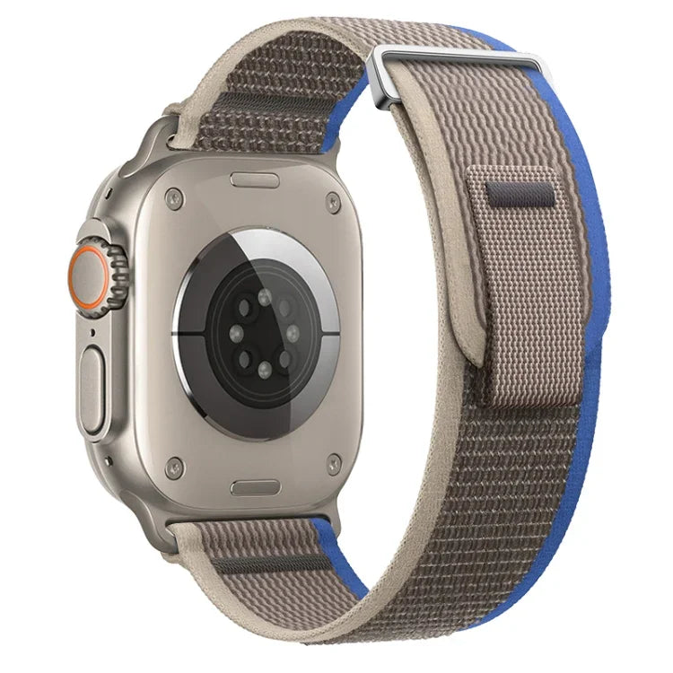 Dual-Section Loop Nylon Watch Band, For Apple Watch Series 9 41mm, For Apple Watch Ultra 49mm