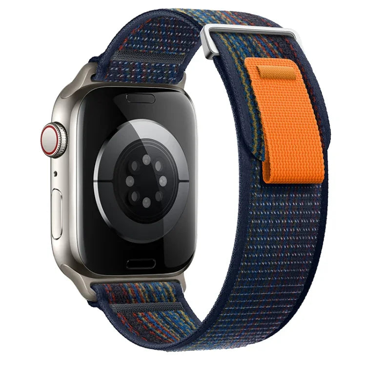 Dual-Section Loop Nylon Watch Band, For Apple Watch Series 4 44mm, For Apple Watch Series 4 40mm
