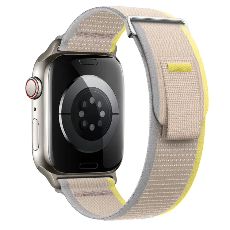Dual-Section Loop Nylon Watch Band, For Apple Watch Series 4 44mm, For Apple Watch Series 4 40mm