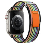 Dual-Section Loop Nylon Watch Band, For Apple Watch Series 4 44mm, For Apple Watch Series 4 40mm