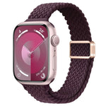 Slim Magnetic Buckle Nylon Braided Watch Band, For Apple Watch SE 2023 44mm, For Apple Watch SE 2023 40mm