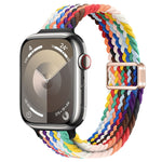 Slim Magnetic Buckle Nylon Braided Watch Band, For Apple Watch Series 9 41mm, For Apple Watch Ultra 49mm