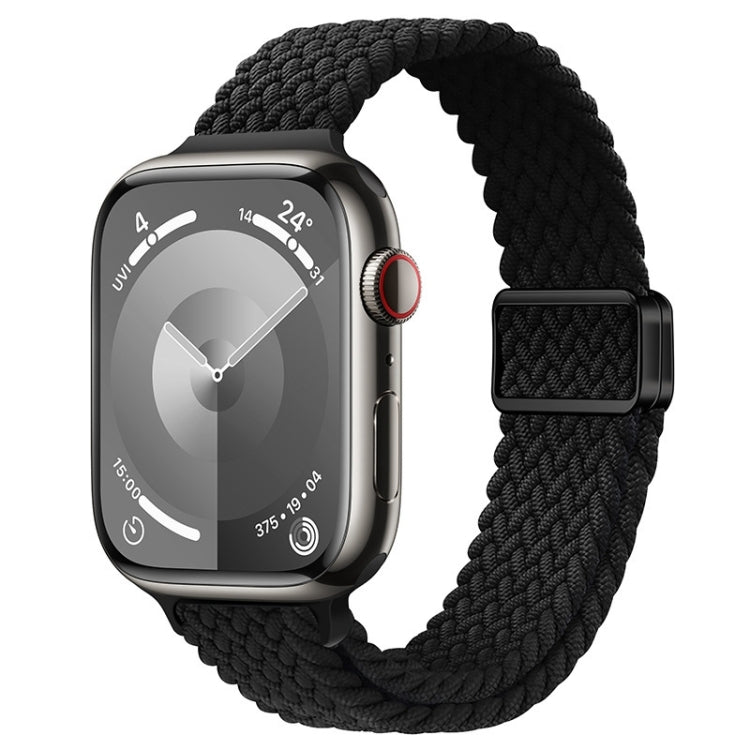 Slim Magnetic Buckle Nylon Braided Watch Band, For Apple Watch Series 9 41mm, For Apple Watch Ultra 49mm