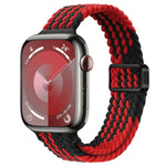 Slim Magnetic Buckle Nylon Braided Watch Band, For Apple Watch Series 8 41mm, For Apple Watch Series 8 45mm