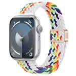 Slim Magnetic Buckle Nylon Braided Watch Band, For Apple Watch Series 8 41mm, For Apple Watch Series 8 45mm
