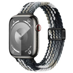 Slim Magnetic Buckle Nylon Braided Watch Band, For Apple Watch Series 8 41mm, For Apple Watch Series 8 45mm