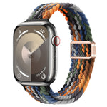 Slim Magnetic Buckle Nylon Braided Watch Band, For Apple Watch Series 8 41mm, For Apple Watch Series 8 45mm