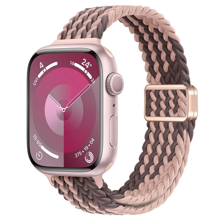 Slim Magnetic Buckle Nylon Braided Watch Band, For Apple Watch Series 8 41mm, For Apple Watch Series 8 45mm