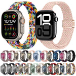 Slim Magnetic Buckle Nylon Braided Watch Band, For Apple Watch Series 9 41mm, For Apple Watch Ultra 49mm