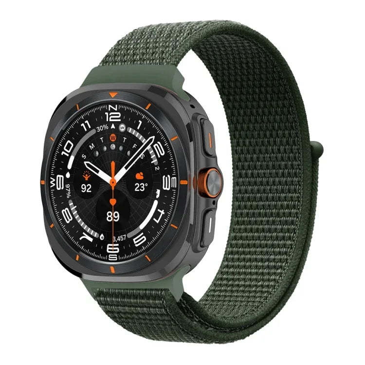 Plastic Connector Nylon Loop Watch Band, For Samsung Galaxy Watch Ultra 47mm / Ultra 2025