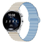 Two Color Magnetic Silicone Watch Band, 20mm