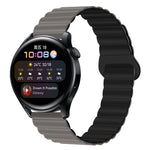 Two Color Magnetic Silicone Watch Band, 20mm