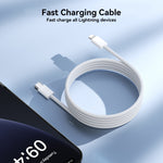 JOYROOM S-A45 30W USB-C / Type-C to 8 Pin Fast Charge Data Cable, Length: 1m, Type-C to 8 Pin