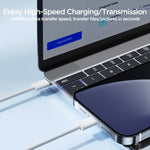 JOYROOM S-A45 30W USB-C / Type-C to 8 Pin Fast Charge Data Cable, Length: 1m, Type-C to 8 Pin