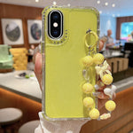 TPU + PC + Glitter Sequins Full Coverage Phone Case with Bracelet, For iPhone XR, For iPhone XS Max, For iPhone 6 Plus / 7 Plus / 8 Plus