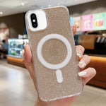 Acrylic Transparent Glitter MagSafe Phone Case, For iPhone XS Max, For iPhone 8 Plus / 7 Plus